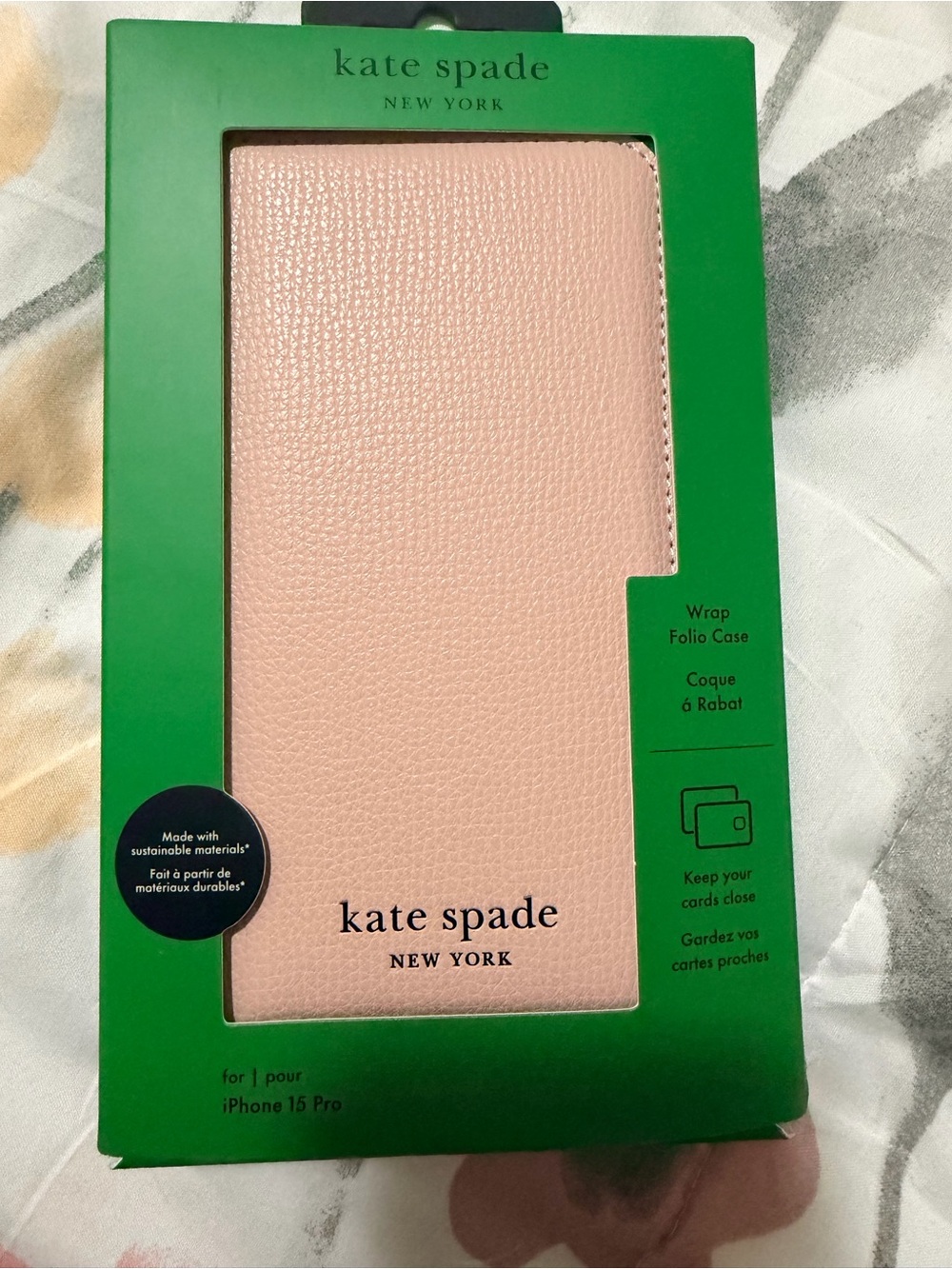 kate spade wrap folio case iphone 15 Pro